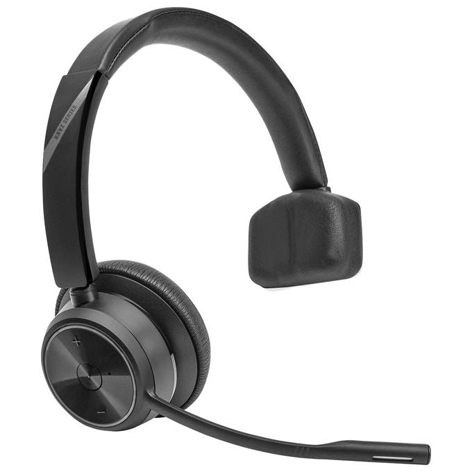 HP Poly cuffie monoaurali Savi 7310, DECT wireless, cancellazione rumore, 13 ore autonomia, crittografia AES 256 bit, nero