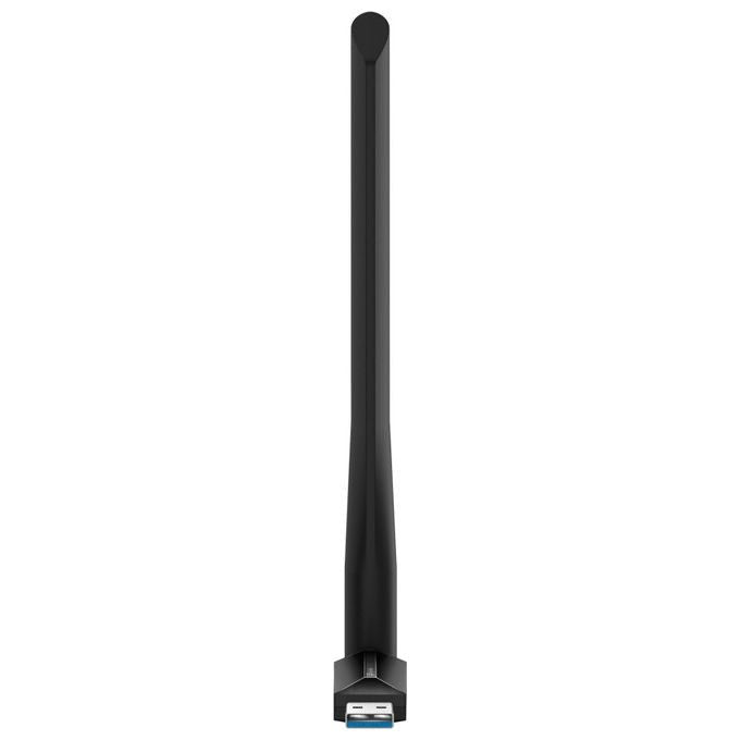 TP-Link adattatore USB Wi-Fi 6, Archer TX35U Plus, AX1800, dual-band 2.4 GHz e 5 GHz, MU-MIMO, USB 3.0, nero