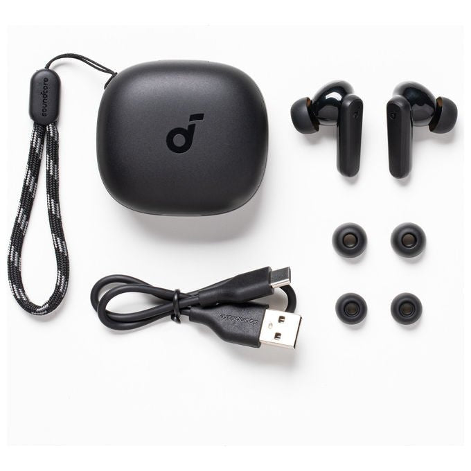 Soundcore R50i auricolari true wireless in-ear, Bluetooth 5.3, IPX5, 30h autonomia, ricarica rapida USB-C, nero