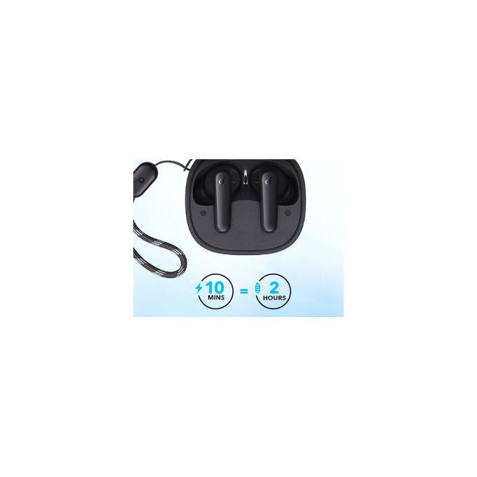 Soundcore R50i auricolari true wireless in-ear, Bluetooth 5.3, IPX5, 30h autonomia, ricarica rapida USB-C, nero