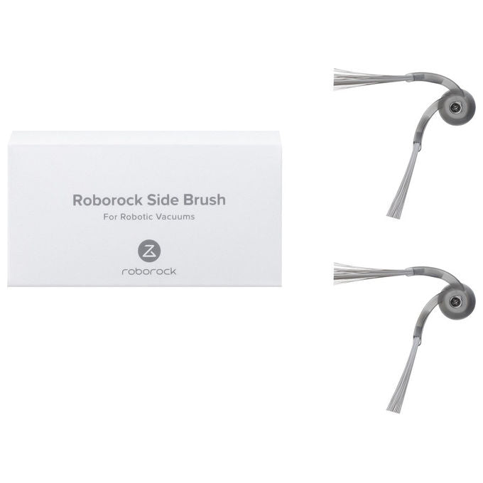 Roborock spazzola laterale ad arco anti-groviglio, robot aspirapolvere, grigio, 2 pz, compatibile Qrevo Curv, Saros 10