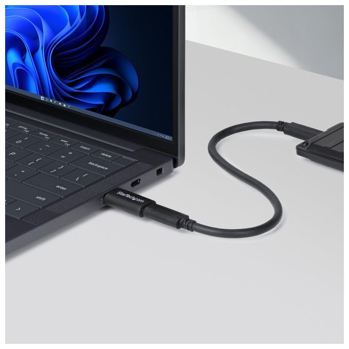 StarTech.com adattatore da usb a a usb c, maschio a femmina, 10 gbps, 5v 900ma, plug and play, nero