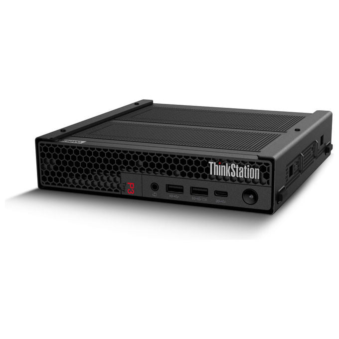Lenovo ThinkStation P3 Tiny Gen 2, mini pc workstation, Intel Core Ultra 5 235, 16 GB DDR5, SSD 1 TB NVMe, NVIDIA RTX A400 4 GB, Wi-Fi 7, Windows 11 Pro, nero