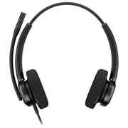 HP Poly cuffie stereo cablate Mission 425 USB, microfono integrato, nero, compatibile Windows, macOS, ChromeOS, Android, iOS