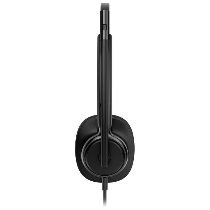 HP Poly cuffie stereo cablate Mission 425 USB, microfono integrato, nero, compatibile Windows, macOS, ChromeOS, Android, iOS