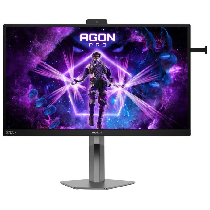 AOC monitor gaming 27 pollici, AGON PRO AG276QSG2, Fast IPS QHD 2560x1440, 360Hz, 1ms GtG, Nvidia G-Sync, HDR10, nero
