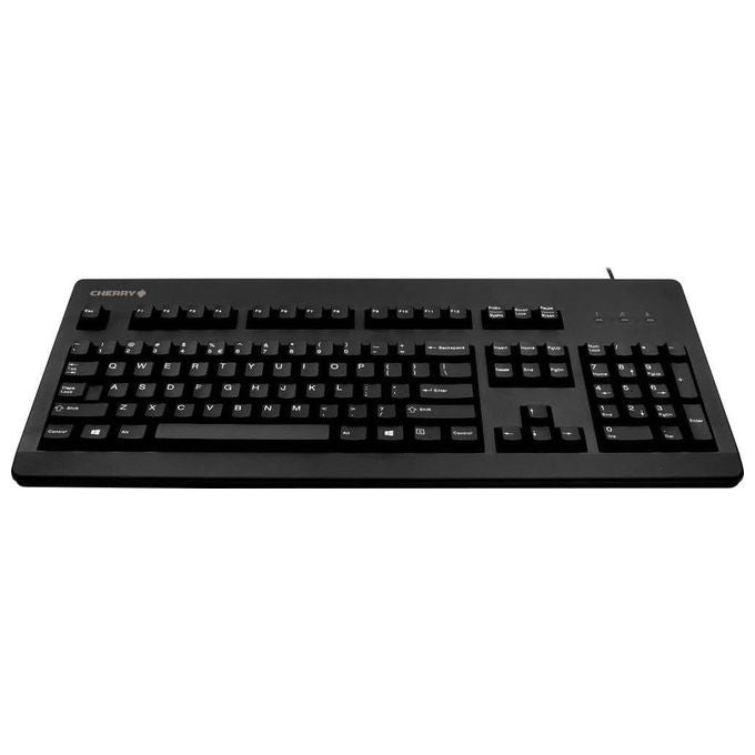 Cherry G80-3000, tastiera meccanica cablata, interruttori mx black, layout tedesco QWERTZ, USB, full-size 105 tasti, nera