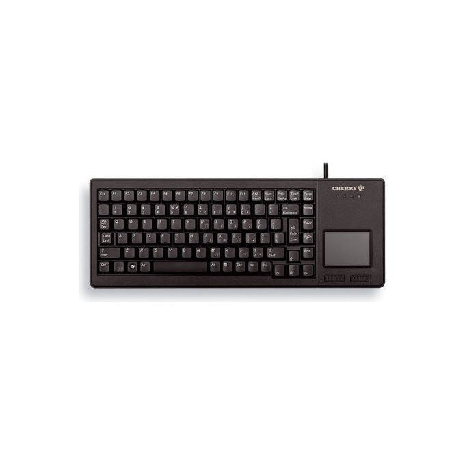 Cherry G84-5500 tastiera con touchpad integrato, layout QWERTZ tedesco, full-size 89 tasti, USB cablato, 1000 dpi, nero