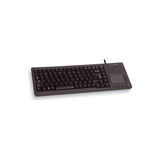 Cherry G84-5500 tastiera con touchpad integrato, layout QWERTZ tedesco, full-size 89 tasti, USB cablato, 1000 dpi, nero