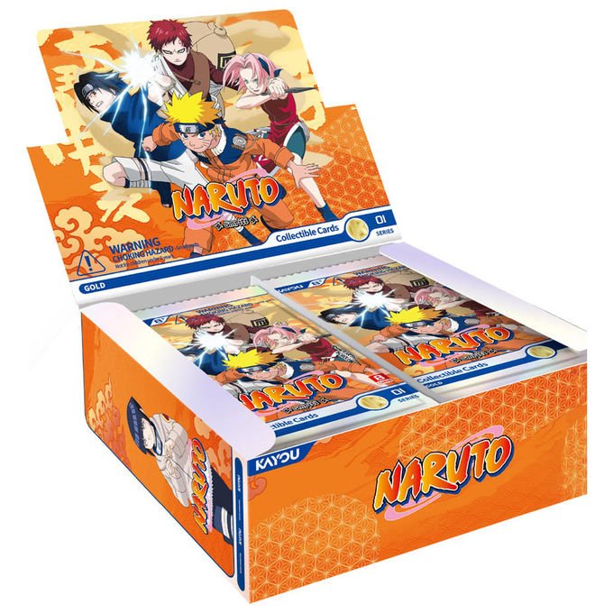 Kayou carte collezionabili Naruto Smriti, espositore da 20 bustine, 8 carte per busta, serie Earth Scroll