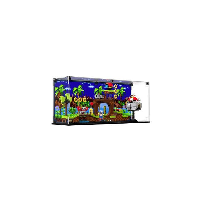 Lego espositore da terra gaming, 18 pezzi, Minecraft, Sonic, Fortnite, Super Mario, display negozio