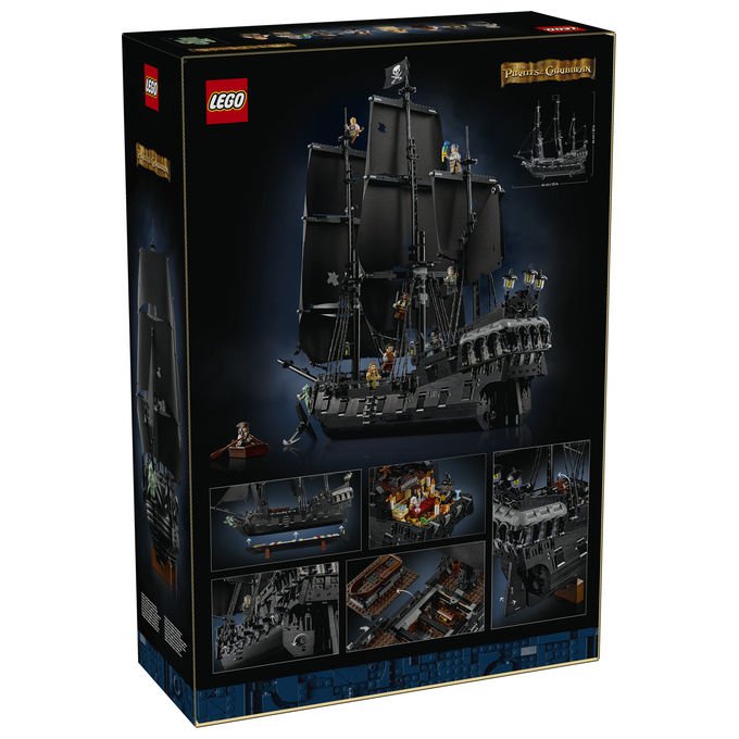 Lego Icons nave pirata del Capitano Jack Sparrow 10365, set da costruzione per adulti, 2862 pezzi, 8 minifigure, Pirati dei Caraibi