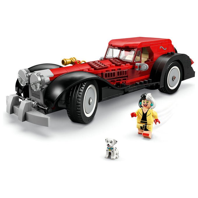 Lego Disney auto di Crudelia De Mon 43277, set costruzione 378 pezzi, minifigure e cane, eta' 9+