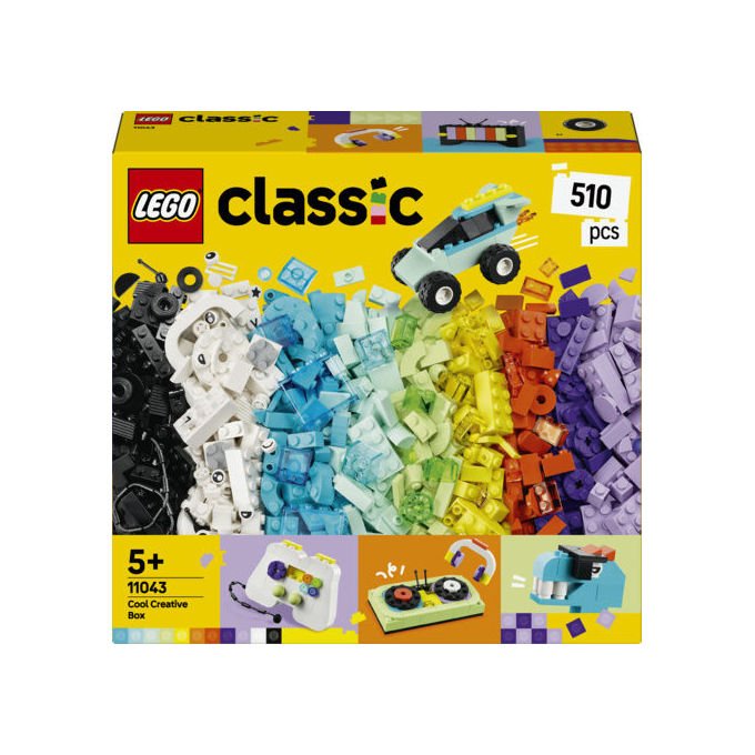 Lego Classic 11043 grande scatola della creativita', 510 mattoncini colorati, set da costruzione, giochi creativi per bambini 5 anni