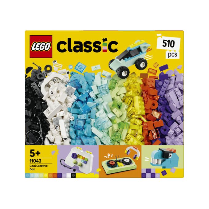 Lego Classic 11043 grande scatola della creativita', 510 mattoncini colorati, set da costruzione, giochi creativi per bambini 5 anni