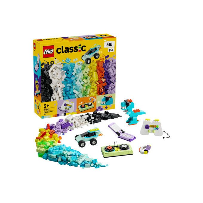 Lego Classic 11043 grande scatola della creativita', 510 mattoncini colorati, set da costruzione, giochi creativi per bambini 5 anni