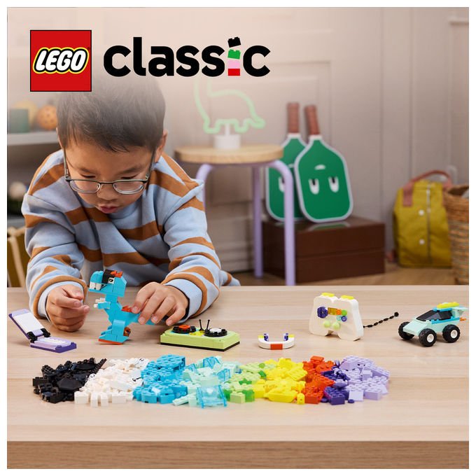 Lego Classic 11043 grande scatola della creativita', 510 mattoncini colorati, set da costruzione, giochi creativi per bambini 5 anni