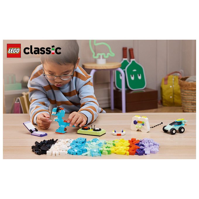 Lego Classic 11043 grande scatola della creativita', 510 mattoncini colorati, set da costruzione, giochi creativi per bambini 5 anni