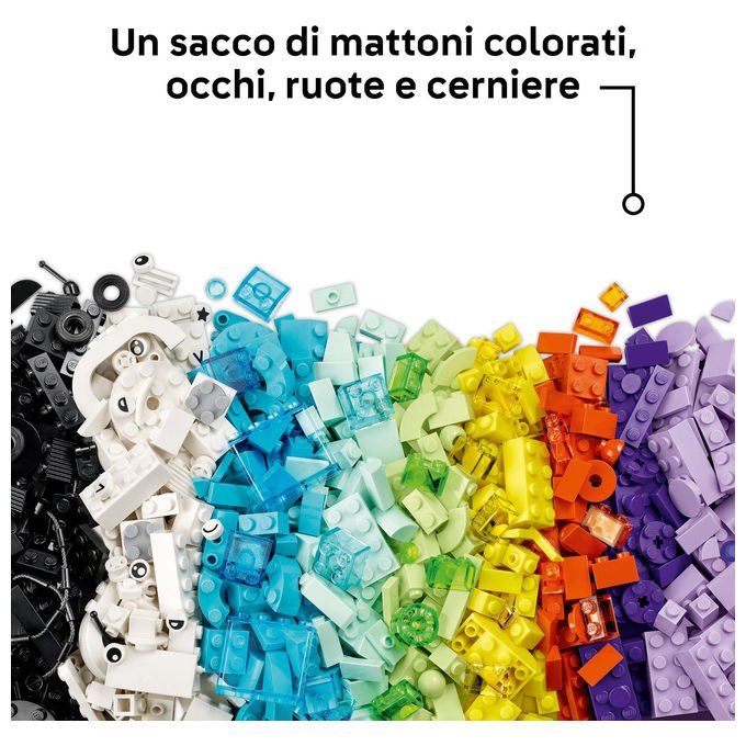 Lego Classic 11043 grande scatola della creativita', 510 mattoncini colorati, set da costruzione, giochi creativi per bambini 5 anni