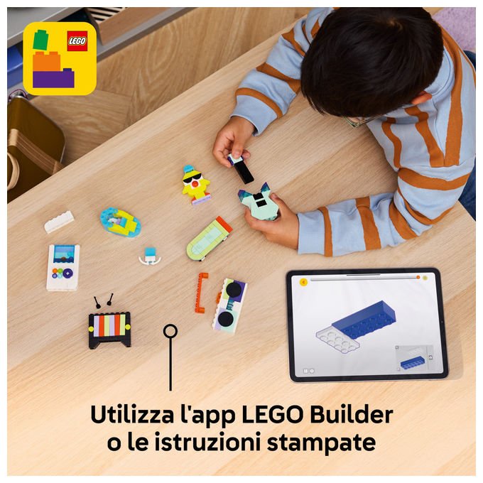 Lego Classic 11043 grande scatola della creativita', 510 mattoncini colorati, set da costruzione, giochi creativi per bambini 5 anni