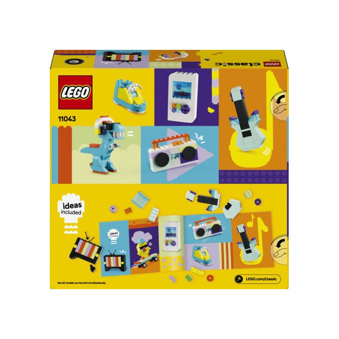 Lego Classic 11043 grande scatola della creativita', 510 mattoncini colorati, set da costruzione, giochi creativi per bambini 5 anni
