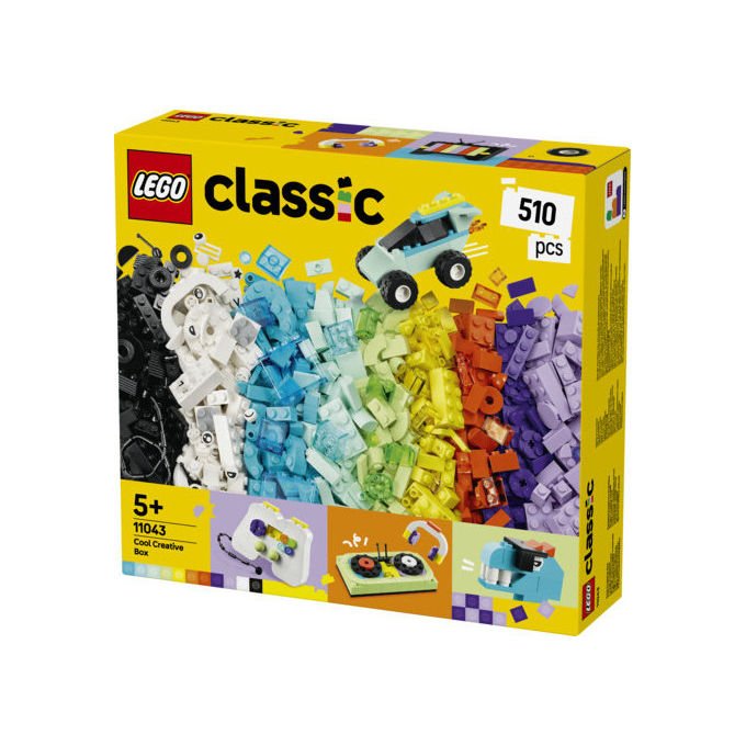 Lego Classic 11043 grande scatola della creativita', 510 mattoncini colorati, set da costruzione, giochi creativi per bambini 5 anni