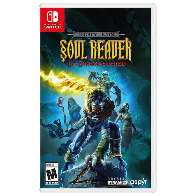 Aspyr Legacy of Kain Soul Reaver 1 e 2 Remastered, edizione deluxe, Nintendo Switch, steelbook, artbook, colonna sonora su cd