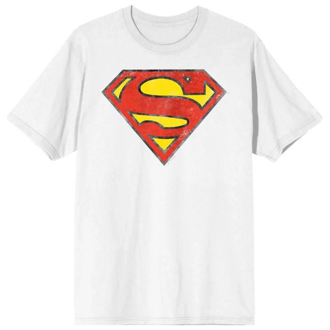 Bioworld t-shirt unisex Superman, grafica Graphic Art, colore bianco, taglia L, DC Comics