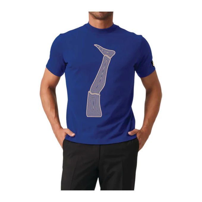 MyAGG t-shirt Aldo Giovanni e Giacomo, Garpez, 100% cotone, made in Italy, blu, taglia XS