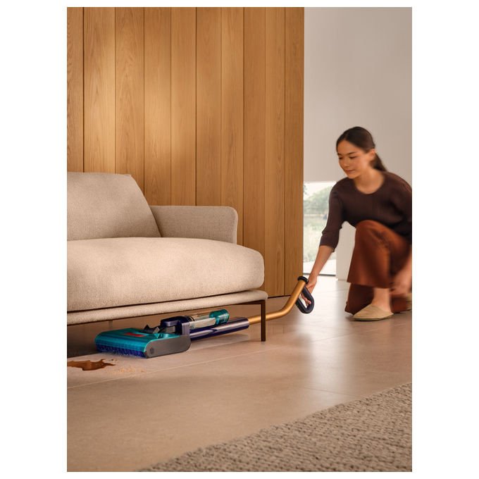 Dyson Clean+Wash Hygiene lavapavimenti senza filtro, secco e bagnato, 45 min, 4 modalita', autopulente, blu rame