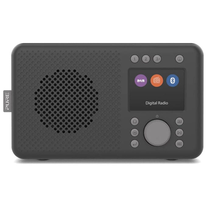 Pure Elan Move, radio digitale portatile DAB+ e FM, Bluetooth 5.3, batteria ricaricabile 16 ore, jack cuffie, display LCD, nero