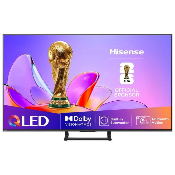 Hisense 65A86Q, tv oled 65 pollici, 4K Ultra HD, Dolby Vision IQ, Dolby Atmos, smart tv Vidaa U8, nero