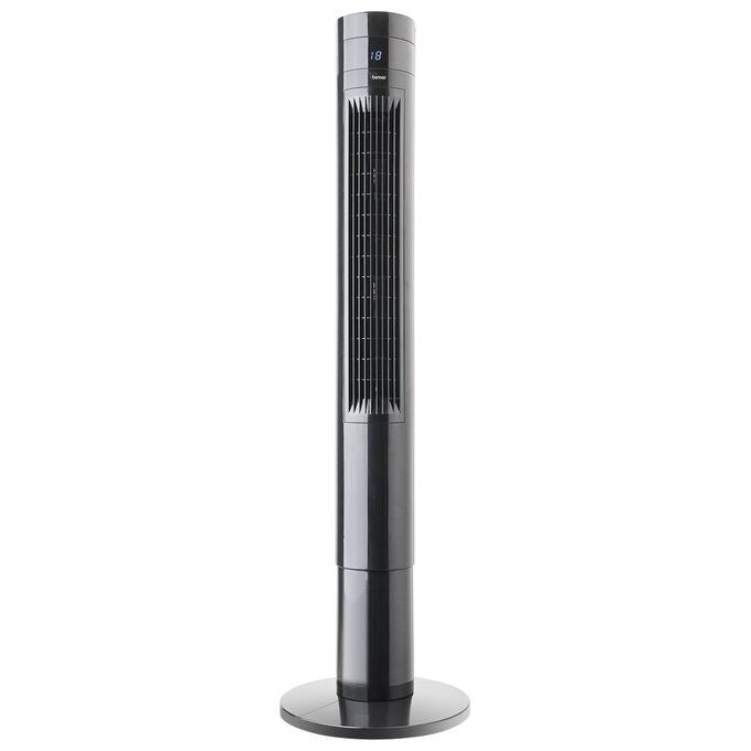Bimar VC112 ventilatore a torre, 112 cm, telecomando, touch, 3 velocita', oscillante, timer 12h, nero