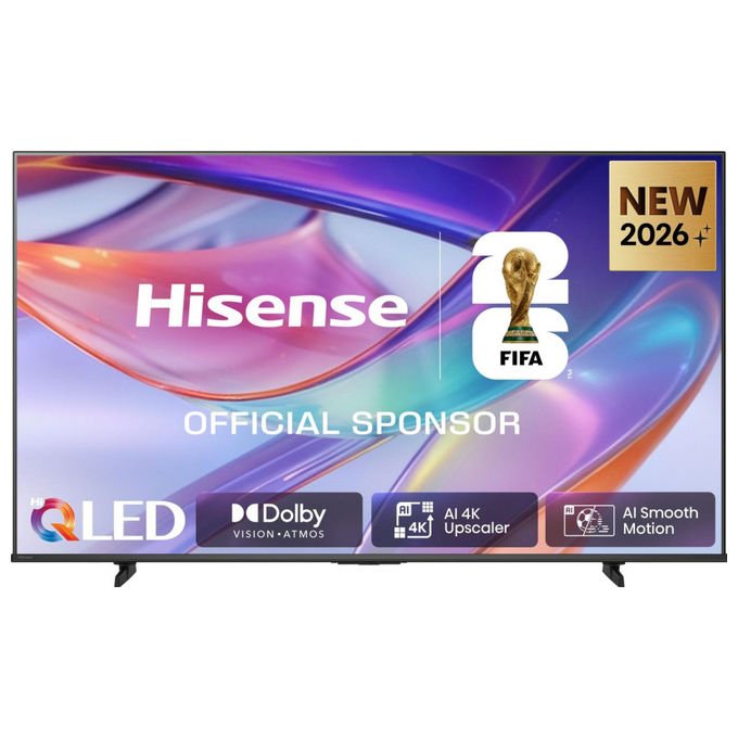 Hisense smart tv 85E79S, 85 pollici, QLED 4K, Wi-Fi, Dolby Vision, HDR10+, HDMI 2.1, VIDAA, nero