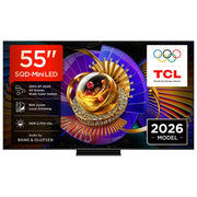 TCL 55C7L smart tv 55 pollici, SQD-Mini LED, 4K Ultra HD, Google TV, 144Hz, Dolby Vision, Audio Bang and Olufsen, nero