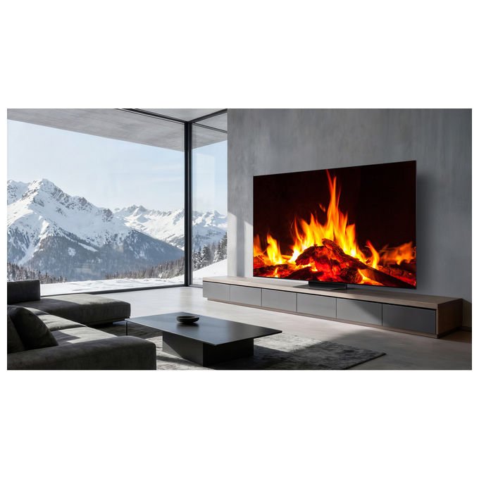 TCL 55C7L smart tv 55 pollici, SQD-Mini LED, 4K Ultra HD, Google TV, 144Hz, Dolby Vision, Audio Bang and Olufsen, nero