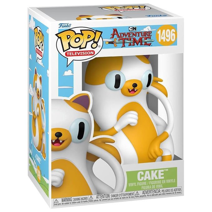Funko pop figura in vinile Fionna, Adventure Time Fionna and Cake, personaggio TV, 9 cm, da collezione