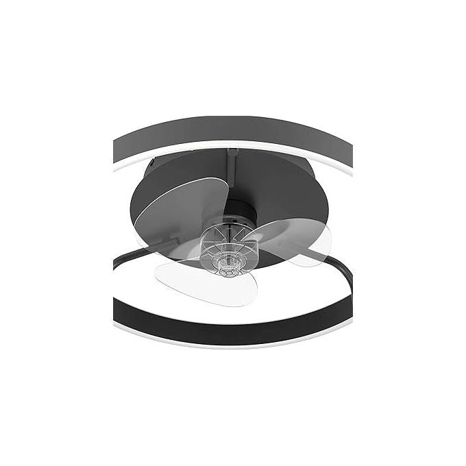Eglo ventilatore da soffitto con luce, Sint André 35203, nero e bianco, design elegante