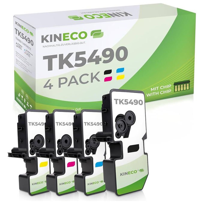 Kyocera toner originale TK-5490Y giallo, alta capacita' 2400 pagine, compatibile ECOSYS MA2101cfx, MA2101cwfx, PA2101cx, PA2101cwx