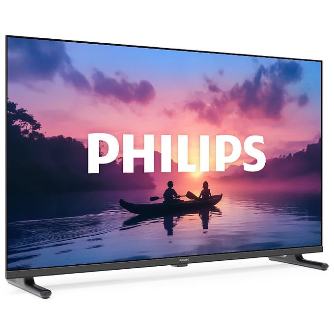 Philips smart tv 24 pollici, HD+ 1366x768, Titan OS, Wi-Fi, HDR10, 3 porte HDMI, Alexa e Google Assistant, nero