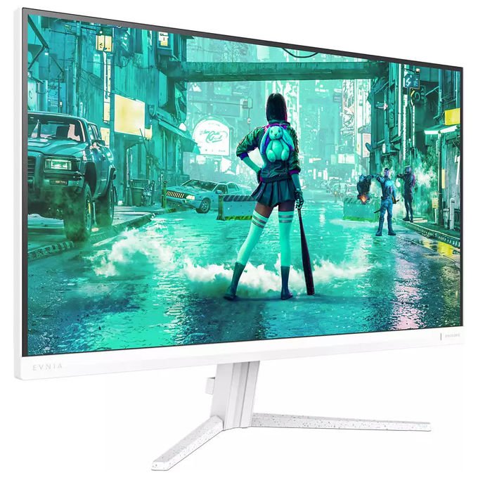 Philips monitor gaming 27M2N3201PL-00, 27 pollici Full HD, Fast IPS, 260 Hz, 1 ms, HDR10, Adaptive Sync, bianco