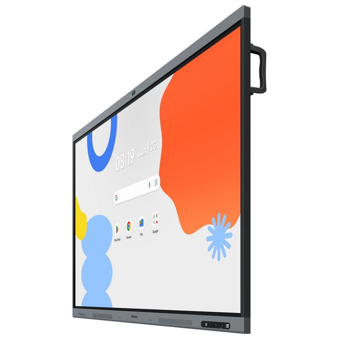Samsung display interattivo 65 pollici, 4K Ultra HD, Android 15, touch screen, Wi-Fi 6, fotocamera 48 MP, LH65WAFPLGC