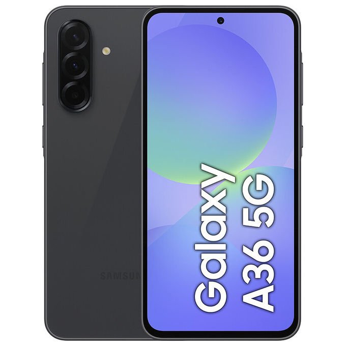 Samsung Galaxy A36 5G, smartphone, 6,7 pollici, 6-128 GB, Nero, Super AMOLED 120 Hz, Android 15, IP67