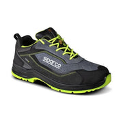 Sparco scarpe antinfortunistiche Texas S1PS SR FO LG ESD, unisex, punta in vetroresina, suola FlexGrip+, EN ISO 20345:2022, grigio e giallo fluo, taglia 43