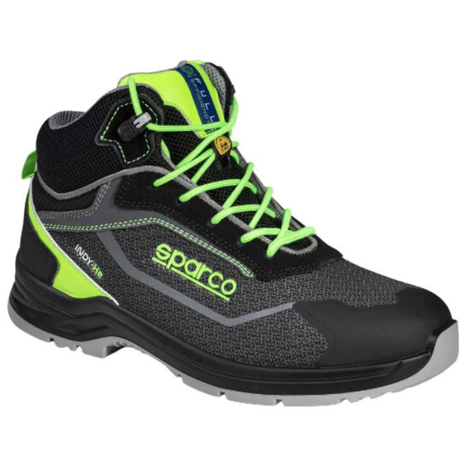 Sparco Ranger, scarpe antinfortunistiche alte S3S ESD LG, puntale in vetroresina, metal free, antiscivolo, uomo donna, taglia 42
