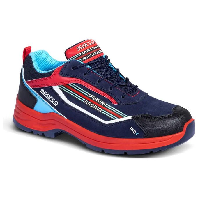 Sparco scarpe antinfortunistiche Indy S3 ESD, puntale in vetroresina, suola Flexgrip+, blu rosso, taglia 43