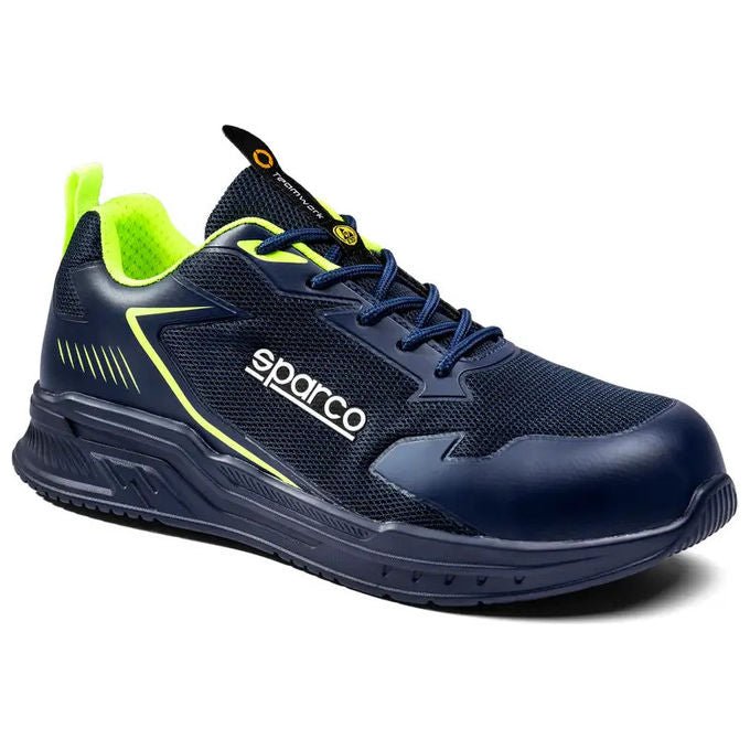 Sparco Turbo Flinger scarpe antinfortunistiche S1PS SR FO ESD, metal free, tecnologia E-Vento, traspiranti, taglia 38
