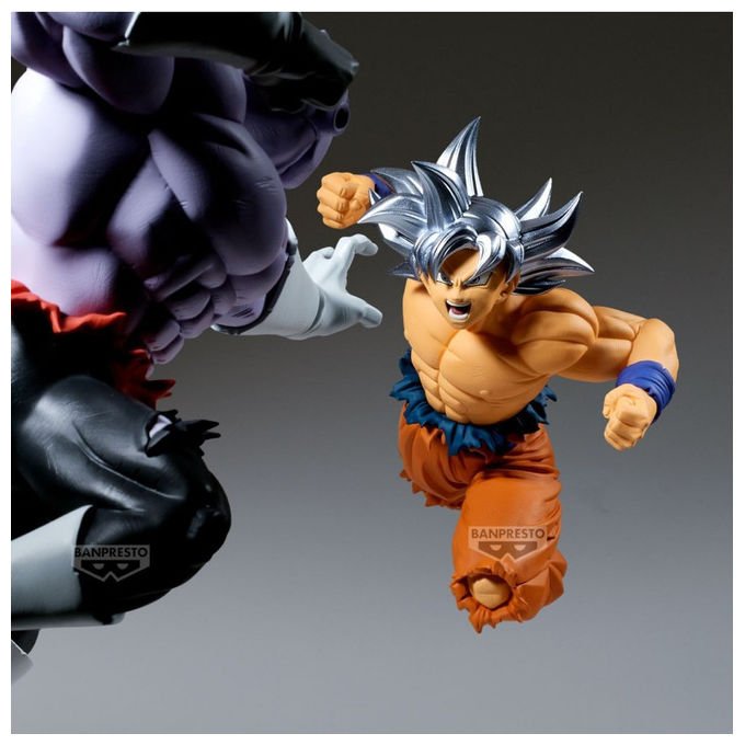 Banpresto figura da collezione Son Goku Ultra Instinct vs Jiren, Dragon Ball Super, linea Match Makers, 13 cm, PVC