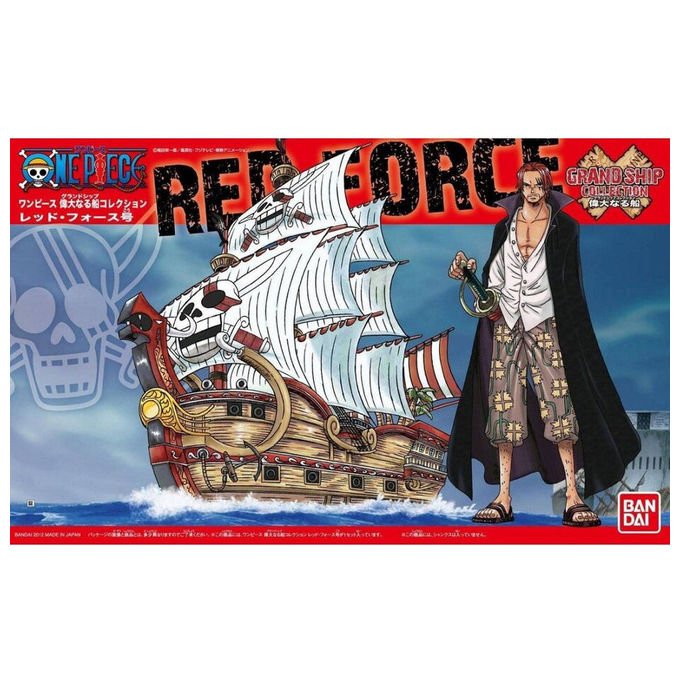 Bandai Spirits model kit One Piece, Grand Ship Collection Red Force, plastica colorata, senza colla né vernici, 31 cm