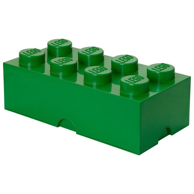 Room Copenhagen contenitore mattoncino Lego 8 bottoncini, impilabile, 12 L, sabbia verde, 500x250x180 mm